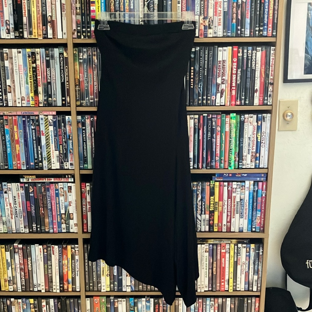 Elegant Black Maxi Asymmetrical Skirt for Night Out